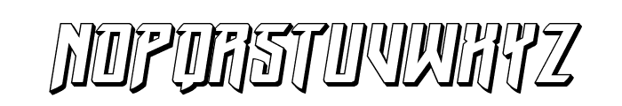 Winter Solstice 3D Italic Font UPPERCASE