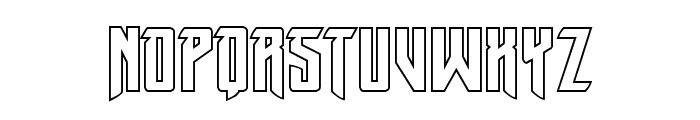 Winter Solstice Outline Font LOWERCASE