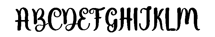 Winter Vibes Font UPPERCASE