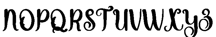 Winter Vibes Font UPPERCASE