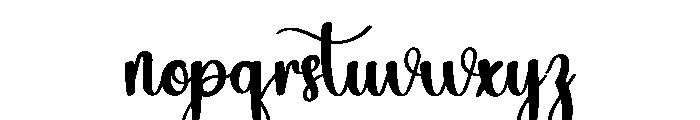 Winter Vibes Font LOWERCASE