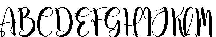 Winterain Font UPPERCASE