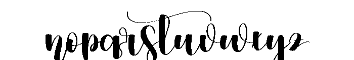 Winterlove Font LOWERCASE