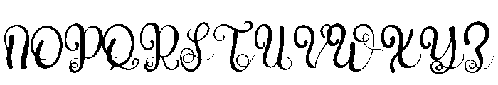 Winters1 Font UPPERCASE