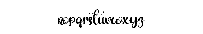 Winters1 Font LOWERCASE