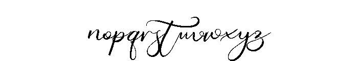 Winters Font LOWERCASE
