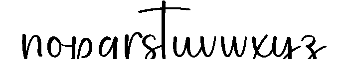 Winterstory Font LOWERCASE