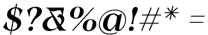 Winzer Serif PERSONAL USE Italic Font OTHER CHARS