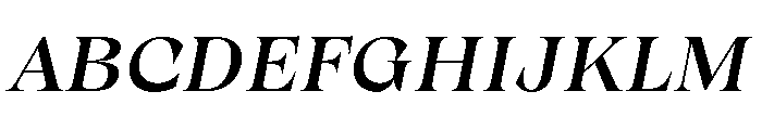 Winzer Serif PERSONAL USE Italic Font UPPERCASE