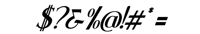 Wishleman Italic Font OTHER CHARS
