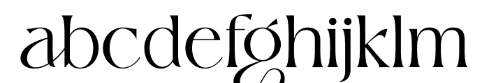 Wisteria Font LOWERCASE