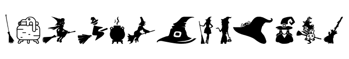 Witch Font UPPERCASE