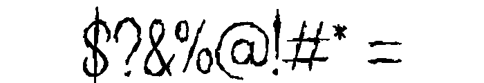 Witchwoode Font OTHER CHARS