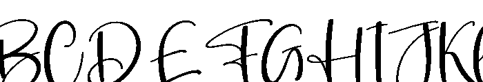 Witchy Font UPPERCASE