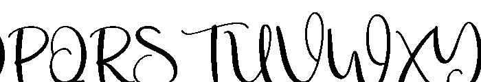 Witchy Font UPPERCASE