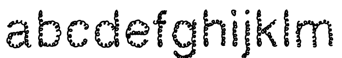 wire Font LOWERCASE