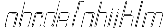 wireplayItalic Font LOWERCASE
