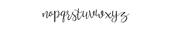 wisteria Font LOWERCASE