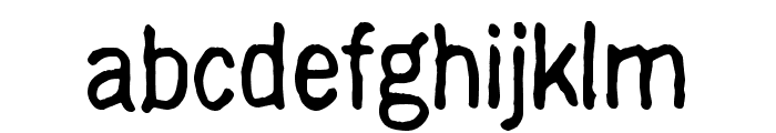 with righteous indignation, aga Font LOWERCASE