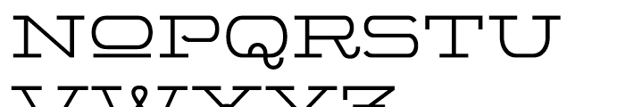 Wide Display Regular Font LOWERCASE