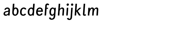 Wien Pro Oblique Light Font LOWERCASE