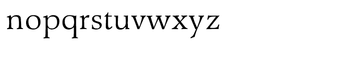 Wile Roman Font LOWERCASE