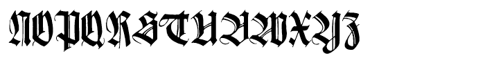 Wilhelmschrift Regular Font UPPERCASE