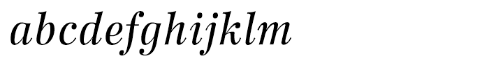 Wilke 56 Italic Font LOWERCASE