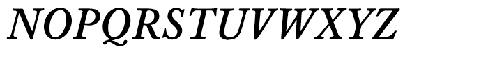 Williams Caslon Text Bold Italic Font UPPERCASE