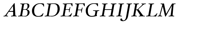 Winthorpe Regular Italic Font UPPERCASE