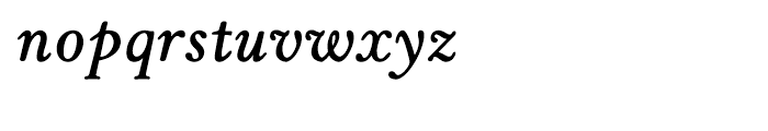 Winthorpe Semibold Italic Font LOWERCASE