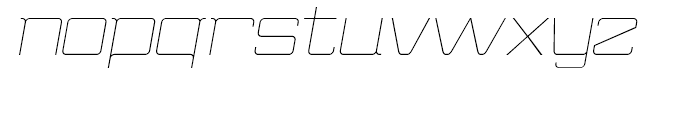 Wired Light Italic Font LOWERCASE