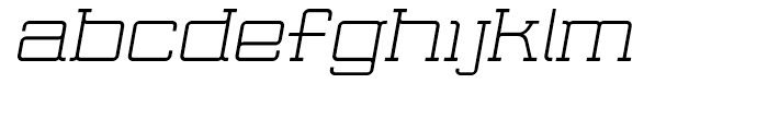 Wired Serif Italic Font LOWERCASE