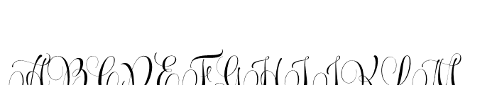 Wishes Script Pro Display Regular Font UPPERCASE