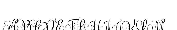 Wishes Script Pro Text Bold Font UPPERCASE