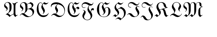 Wittenberger Fraktur Regular Font UPPERCASE