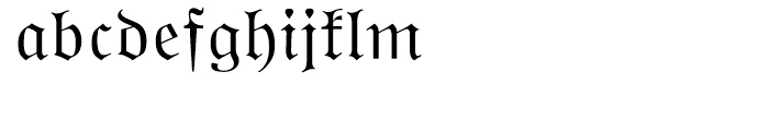 Wittenberger Fraktur Regular Font LOWERCASE