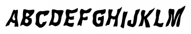 WILD2 Ghixm Bold Italic Font UPPERCASE