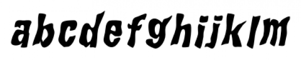WILD2 Ghixm Bold Italic Font LOWERCASE