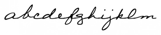 Wilma Handwriting Regular Font LOWERCASE