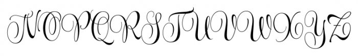 Wishes Script Pro Text Font UPPERCASE