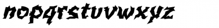 WILD1 Larra Normal Italic Font LOWERCASE