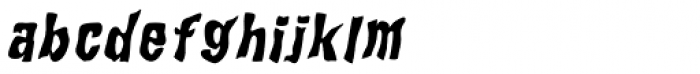 WILD2 Ghixm Bold Italic Font LOWERCASE