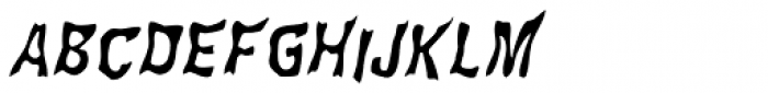 WILD2 Ghixm Normal Italic Font UPPERCASE