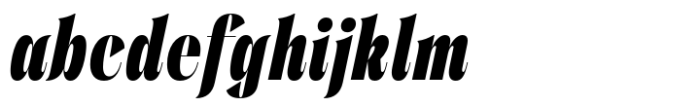 Wichittra Black Italic Font LOWERCASE