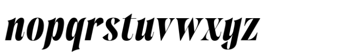 Wichittra Extra Bold Italic Font LOWERCASE