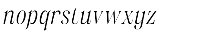 Wichittra Light Italic Font LOWERCASE