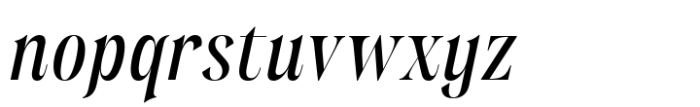 Wichittra Medium Italic Font LOWERCASE