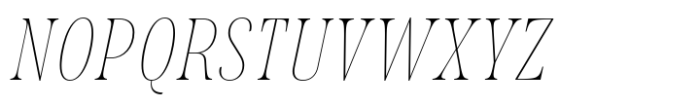 Wichittra Thin Italic Font UPPERCASE