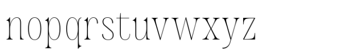 Wichittra Thin Font LOWERCASE